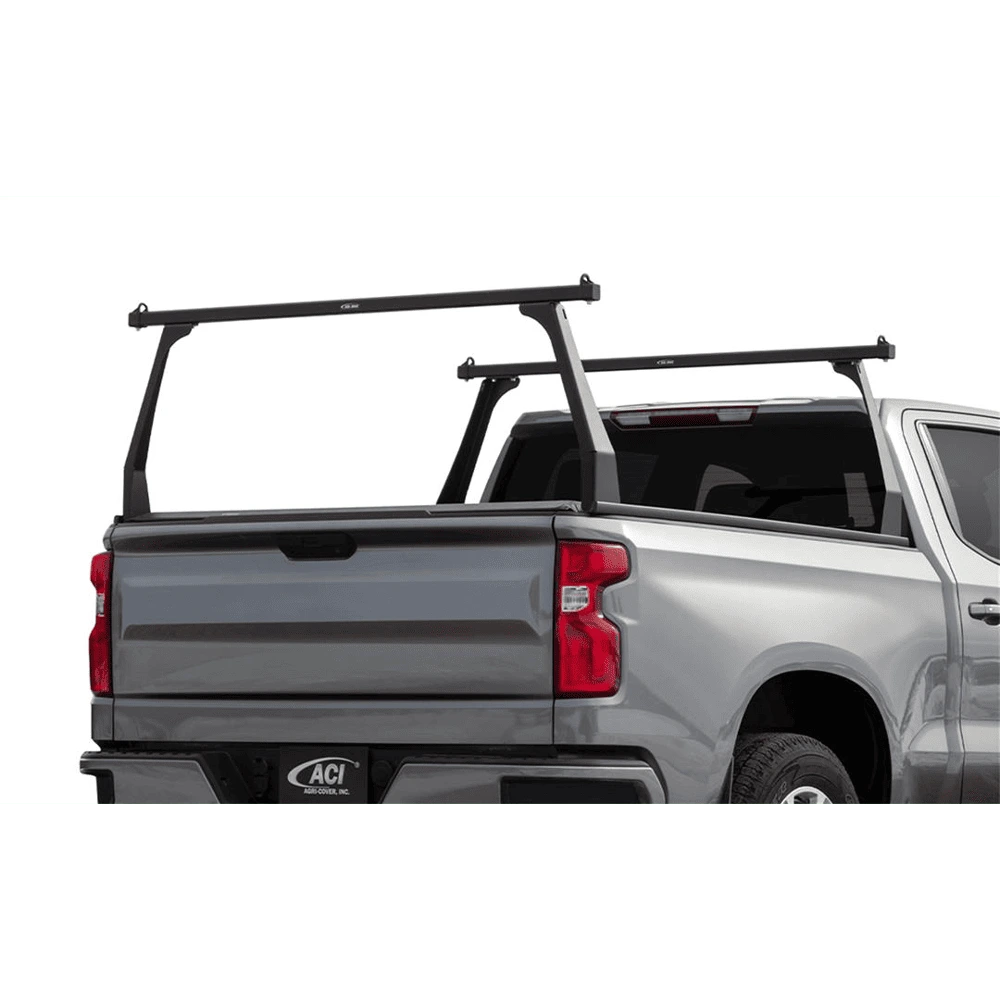 Adarac Ladder Rack Direct-Fit 25 Inch Height Matte Black Aluminum - ACSF3020092